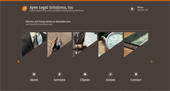 Desktop Screenshot of apexlegal.net