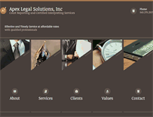 Tablet Screenshot of apexlegal.net